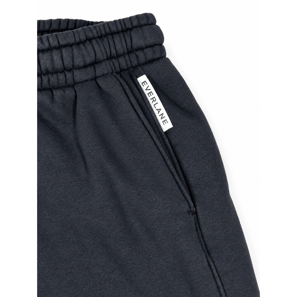 Everlane The Track Jogger Sweatpants Women's Small Black Organic Cotton Cozy - Picture 5 of 8